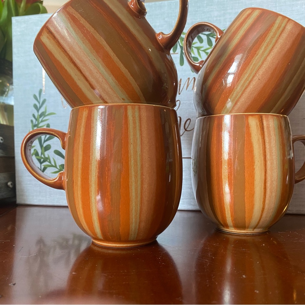Denby Chilli Striped Coffee Mug - 4 available